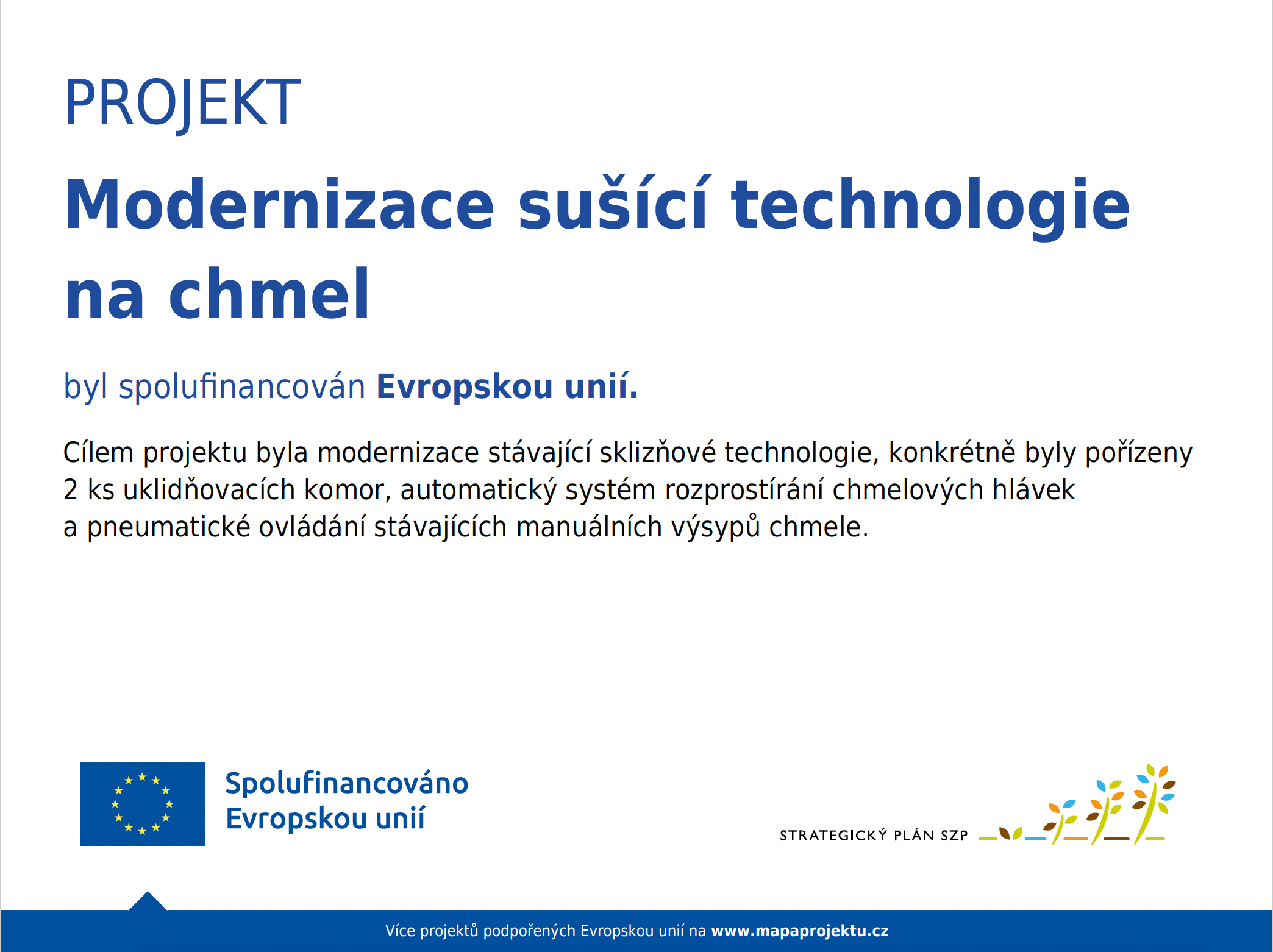Projekt PRV 2023 – informační tabule